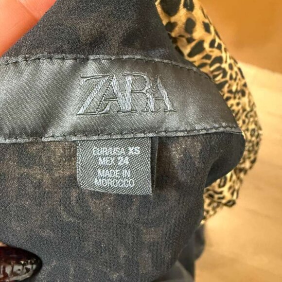 Zara Leopard Print Halter Neck Dress - Picture 5 of 5